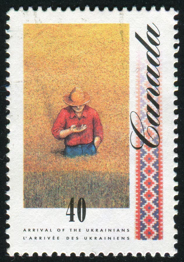 Postage stamp stock photo