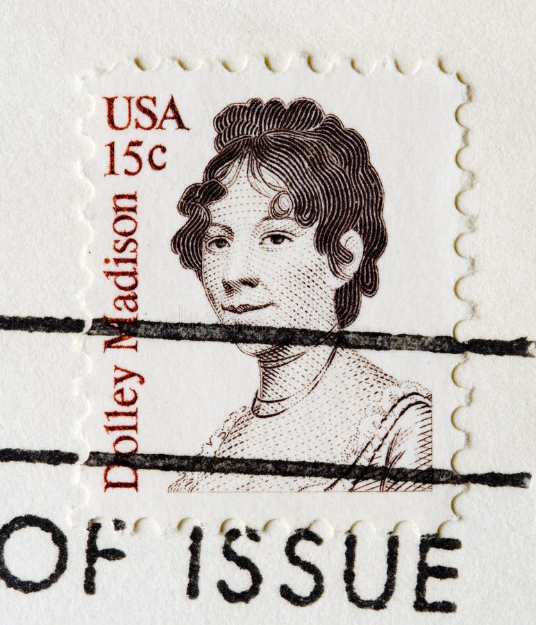 Postage Stamp dolly madison royalty free stock photography