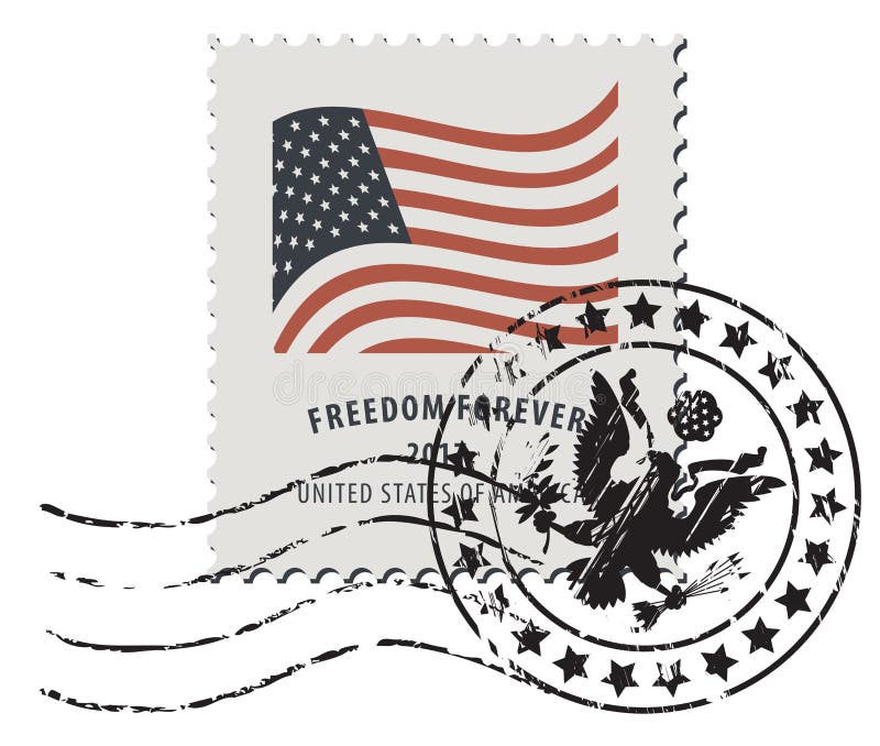 USA Forever Stamp Concept - Openclipart