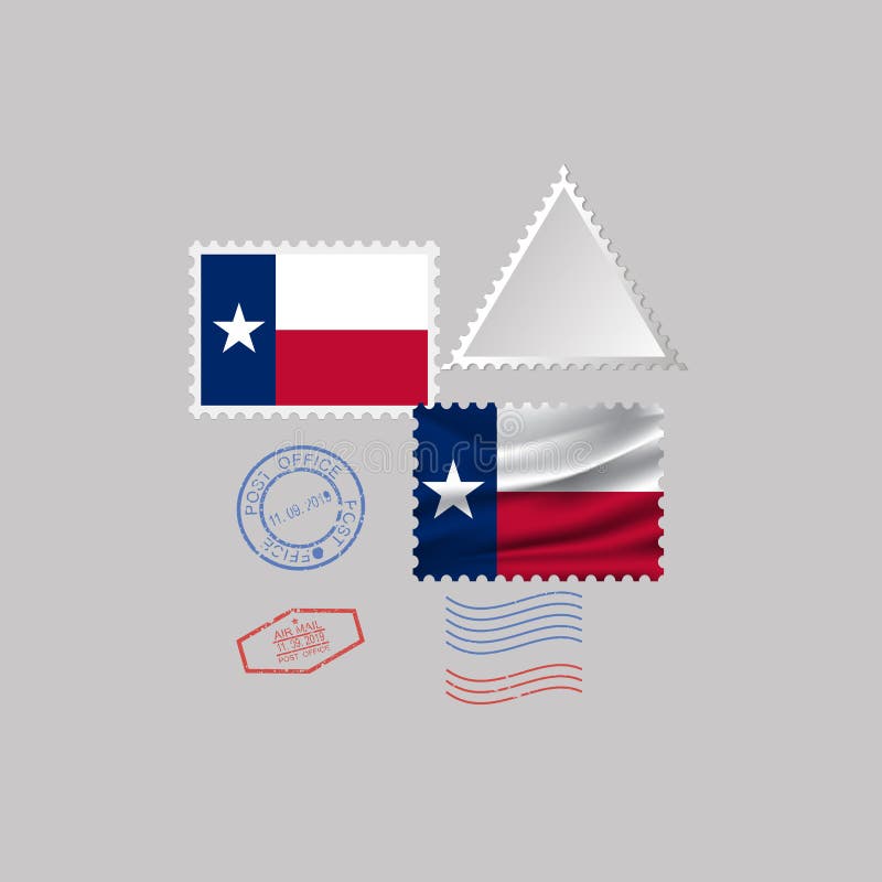 Postal Stamp from texas stock vector. Illustration of grunge - 123099842