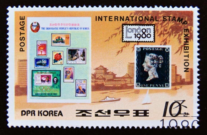 Postage Stamp North Korea, 1981. Three Japanese Stamps Editorial Stock  Photo - Image of object, classic: 233389173