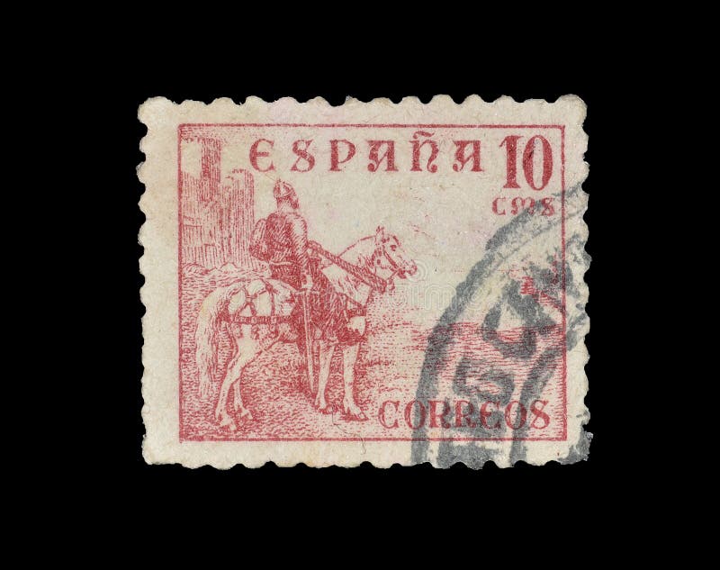 Spain on postage stamps editorial stock photo. Image of letter 167391413