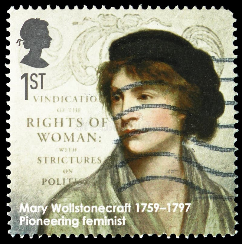 Postage stamp printed in United Kingdom shows Mary Wollstonecraft - Feminist, Eminent Britons Europa C.E.P.T. 2009 serie, circa