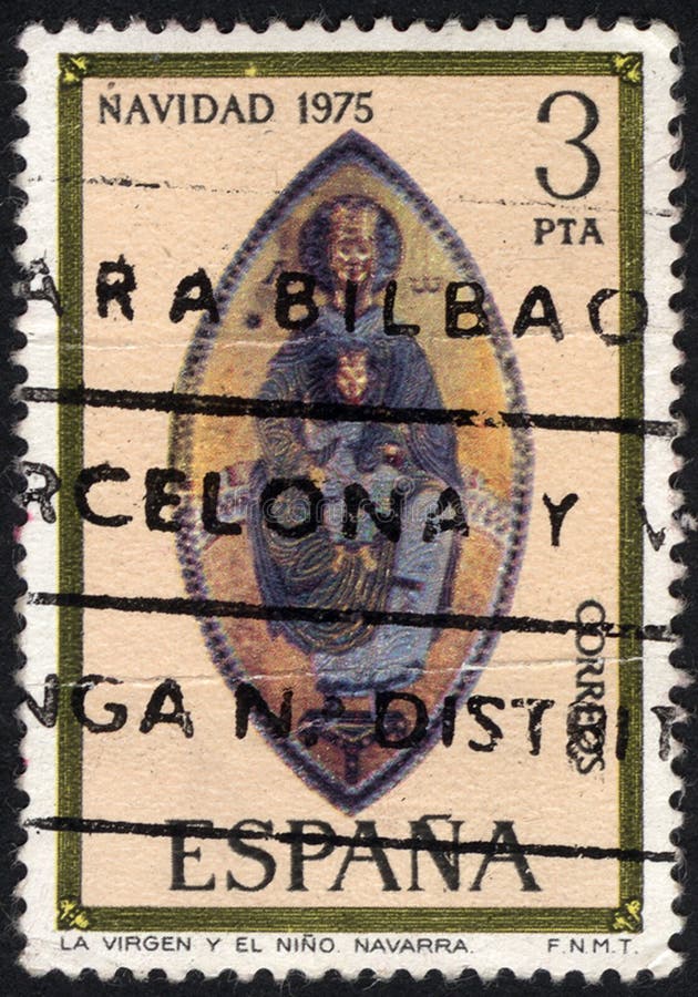 Stamp Printed in the Spain. Stamp Printed by Spain Editorial Photography Image of paper