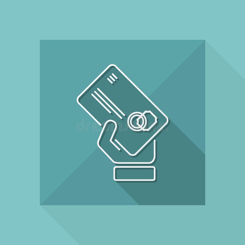 Postal icon - Thin series vector illustration Postal icon - Thin series vector illustration