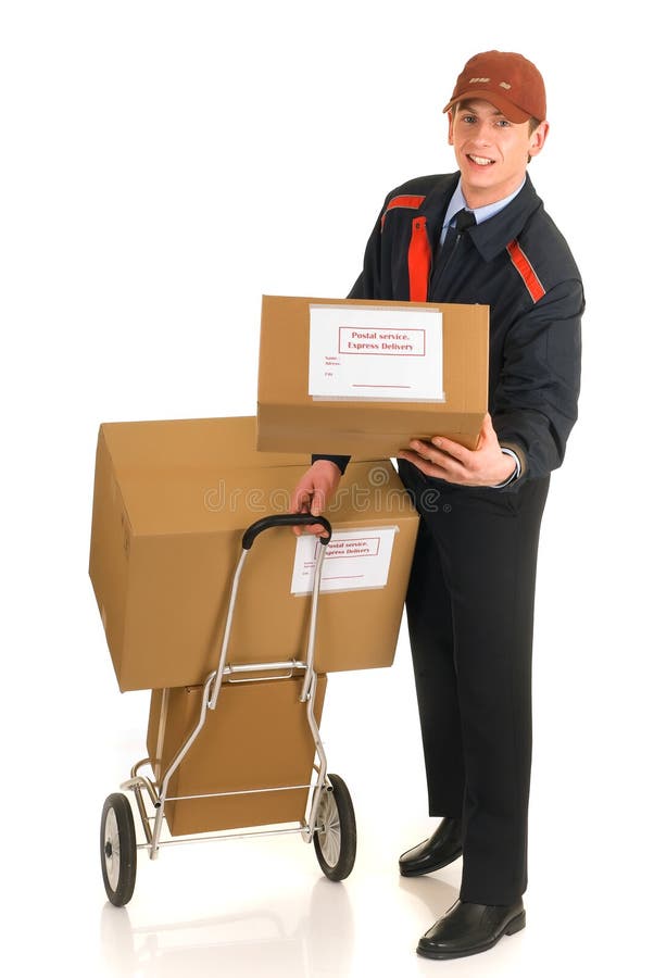 Postal service delivery stock photo. Image of postman 9686438