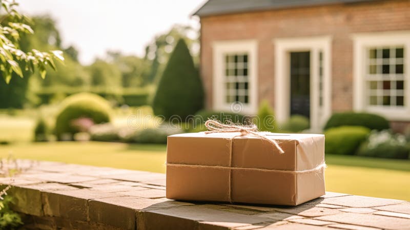 Boxes On Doorstep Of House High-Res Stock Photo - Getty Images