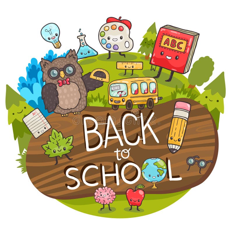 postać z kreskówki dzieci kolorowa graficzna ilustracja tylna tło do szkoły ilustracja wektor postać z kreskówki dzieci kolorowa graficzna ilustracja tylna tło do szkoły ilustracja wektor