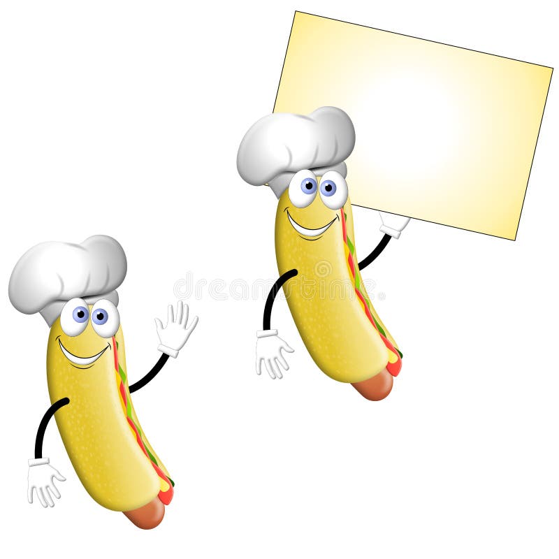 postać z kreskówki hotdoga ilustracji postać z kreskówki hotdoga ilustracji