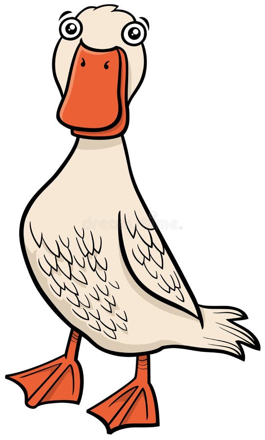 Postać zwierzęca hodowli kaczek kartonowych ilustracji