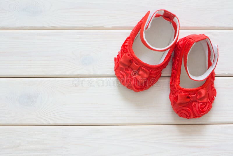 newborn red shoes