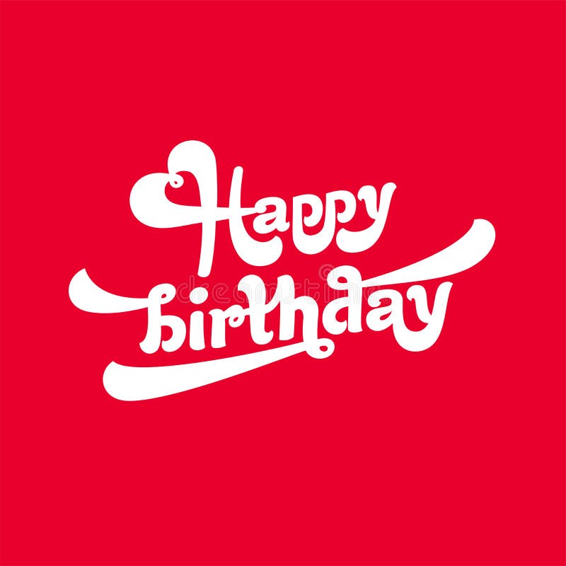 Postcard Happy Birthday Red Logos Image Stock Vector Illustration Of Celebration Cola Postcard Happy Birthday Red Logos Image Stock Vector Illustration Of Celebration Cola