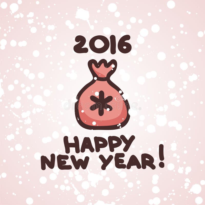 Postcard for new year