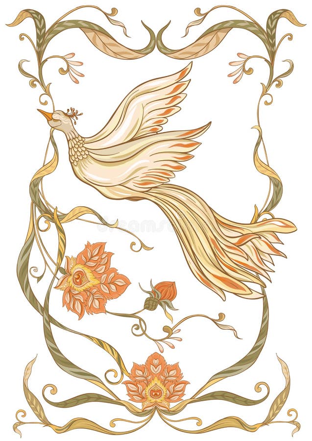 Art Nouveau Bird Stock Illustrations – 629 Art Nouveau Bird Stock ...