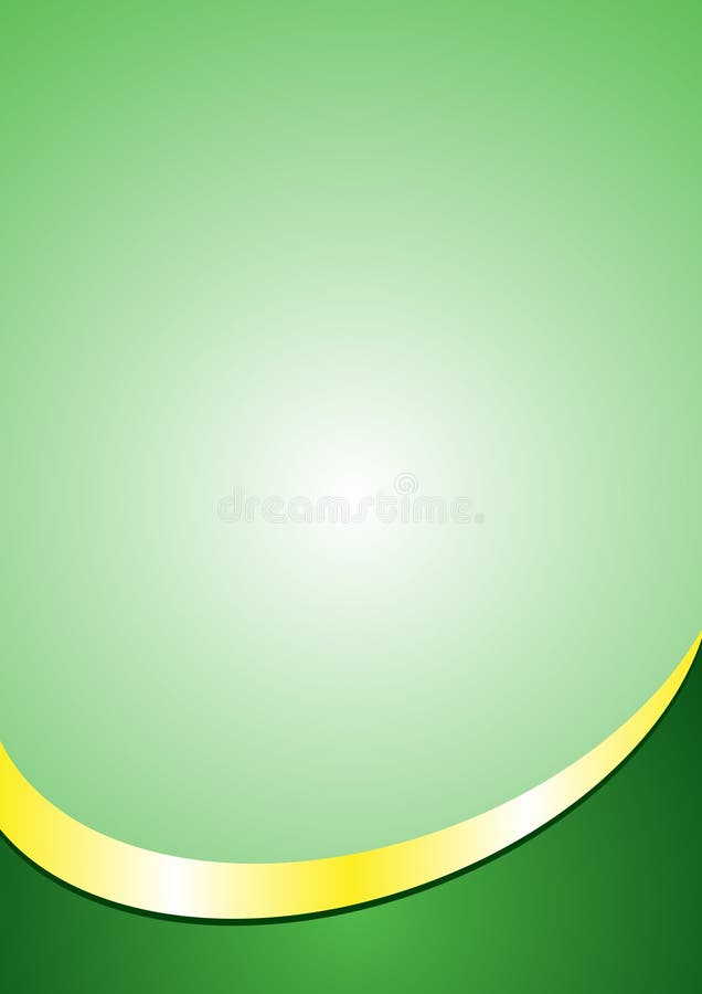  A4  Poster  Background  Template Green And Gold Color Footer 