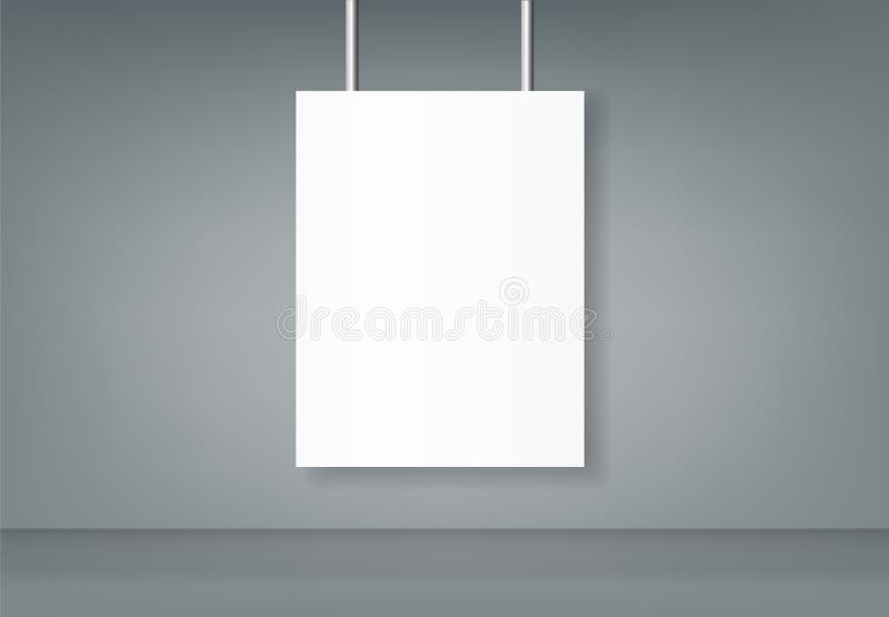 Poster Blank Bi Fold Brochure Mockup Cover Template Stock Vector Poster Blank Bi Fold Brochure Mockup Cover Template Stock Vector