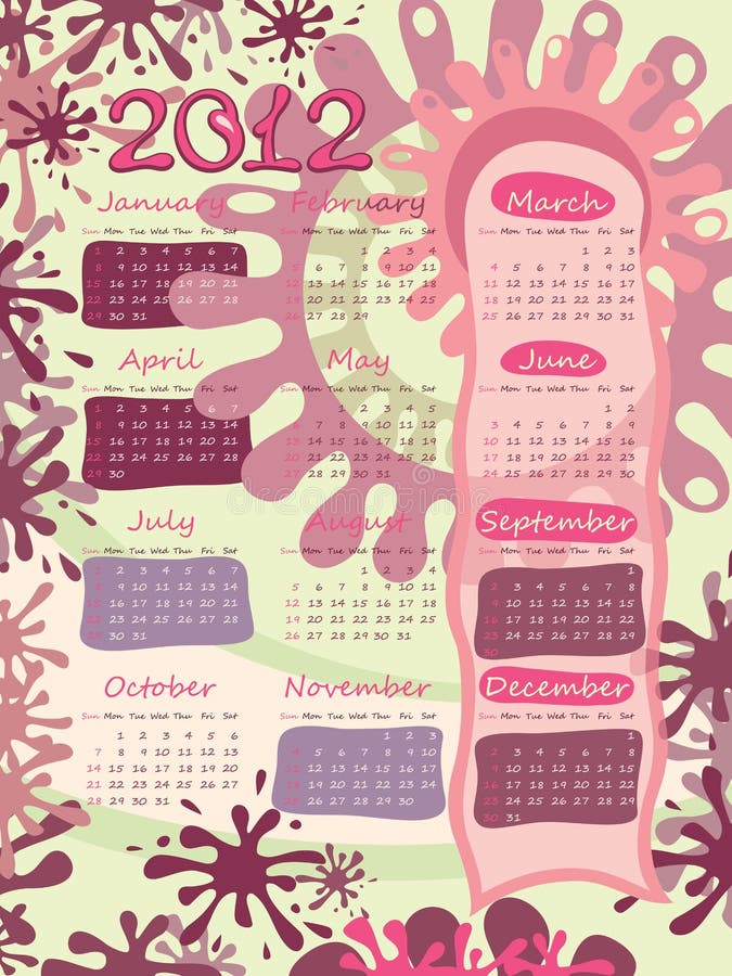 Póster calendario 2012.