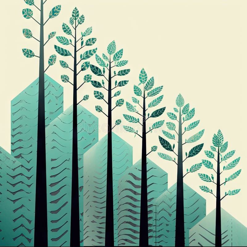A Poster that Features Several Trees