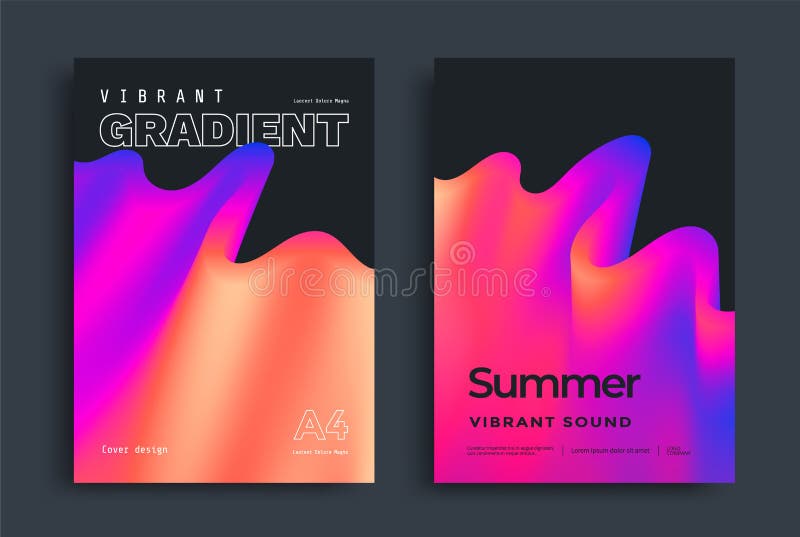 Poster gradient abstract stock illustration