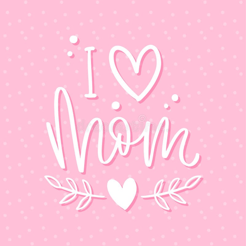 Poster for mom with text stock vector. Illustration of template 179345813