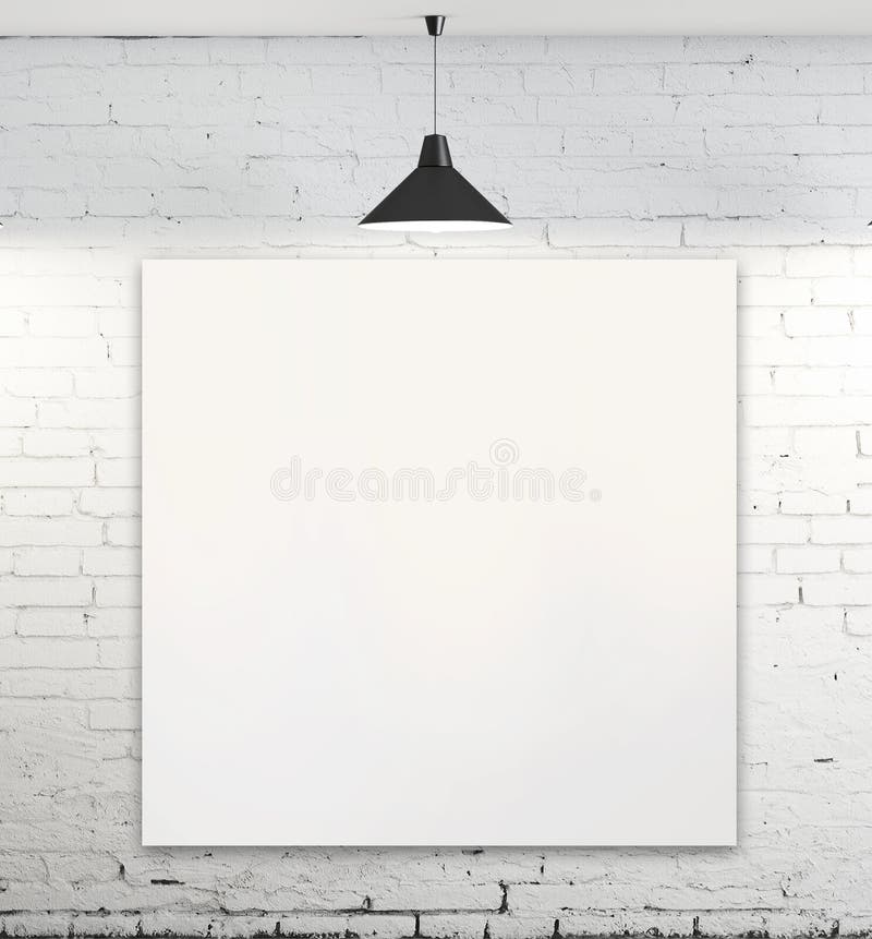 Poster in room stock image