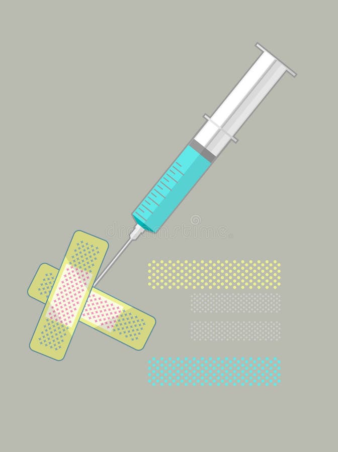 Poster syringe and adhesive A