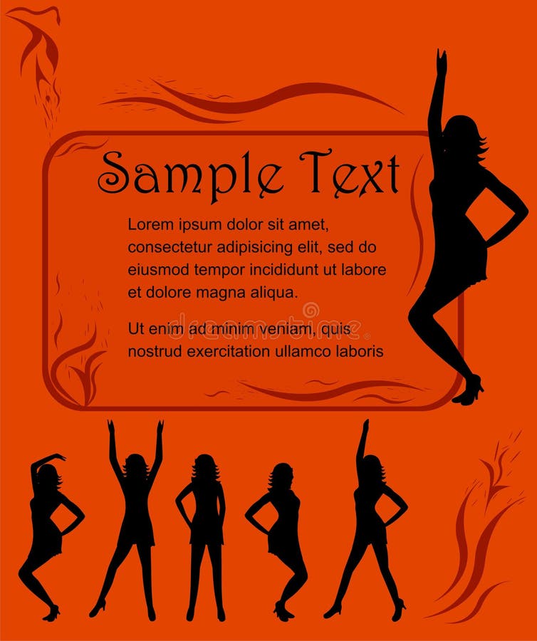 Poster template for dancing event