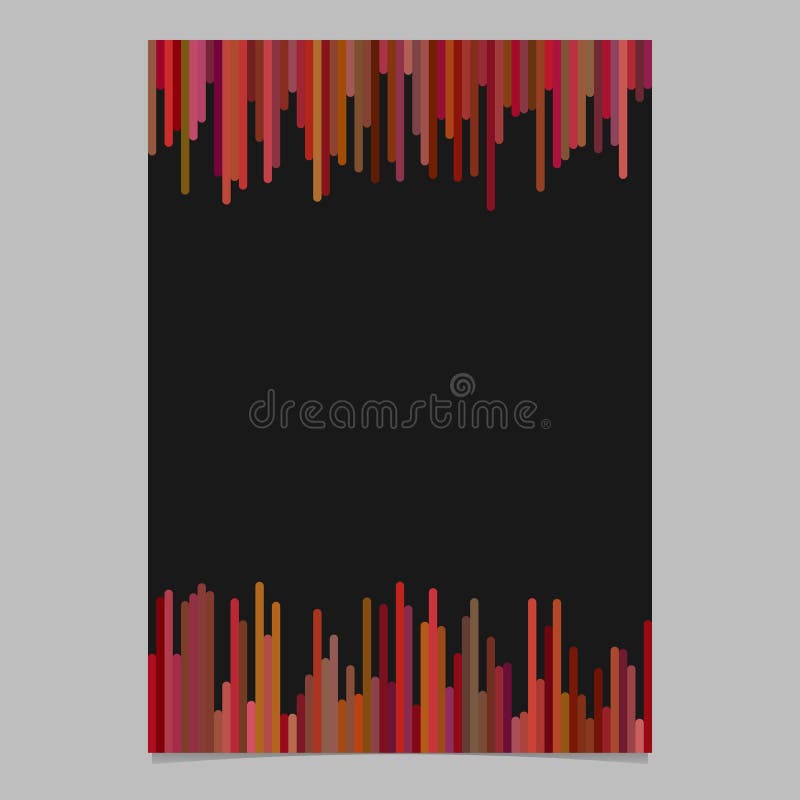 Poster template from vertical lines in brown tones - vector brochure graphic design with black background vector illustration Poster template from vertical lines in brown tones - vector brochure graphic design with black background vector illustration
