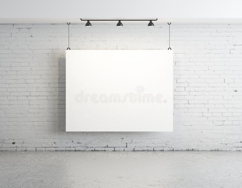 Poster on wall royalty free stock photo