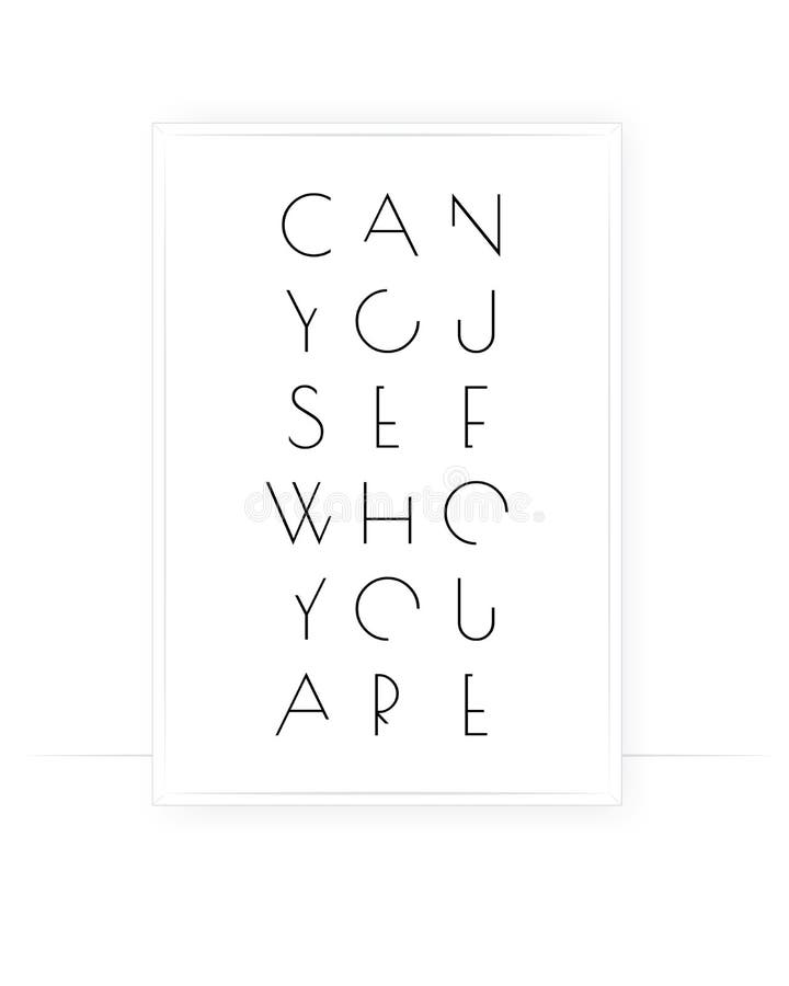 You Can See Who You are, Vector. Positive Thought, Affirmation ...