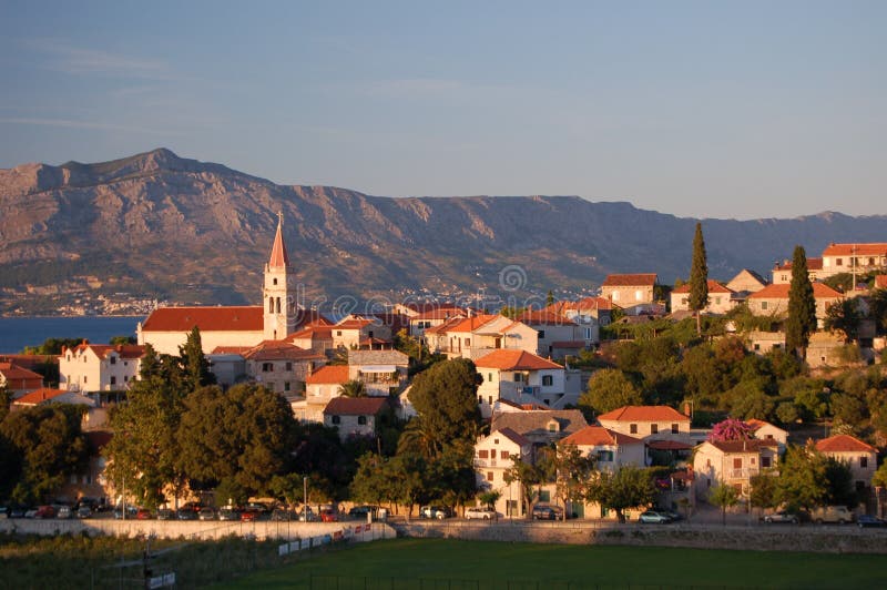 Picturesque scene of village Postira on Brac islan