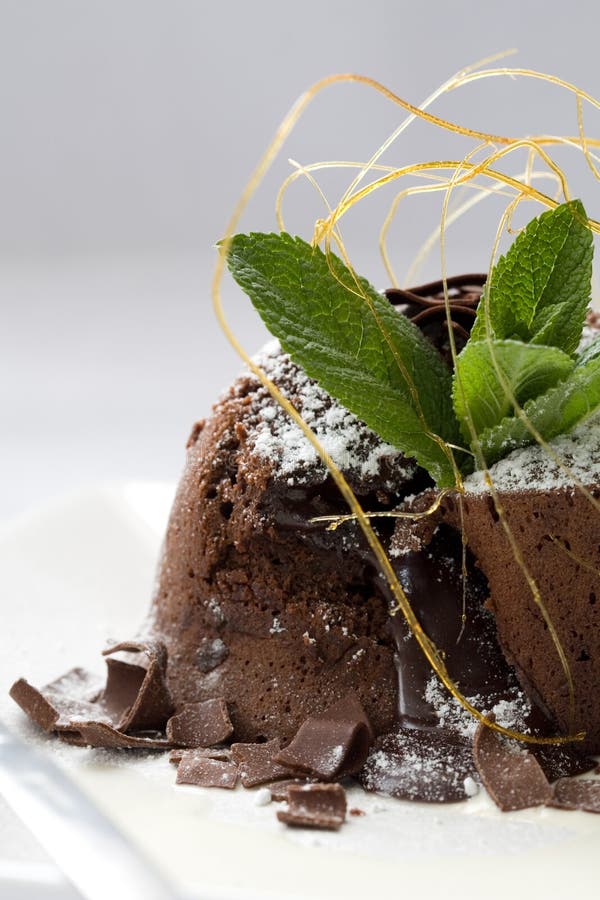 Postre delicioso del chocolate fotos de archivo Postre delicioso del chocolate fotos de archivo