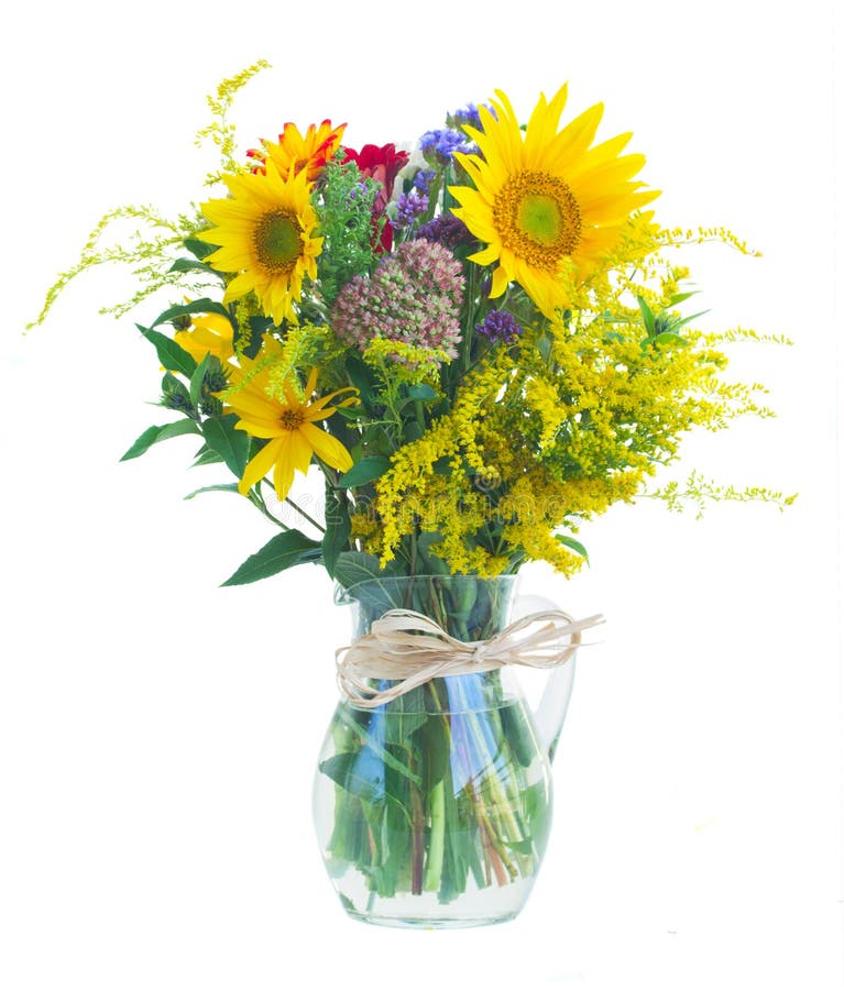 Posy of Mixed Autumn Flowers Stock Image Image of botany, common
