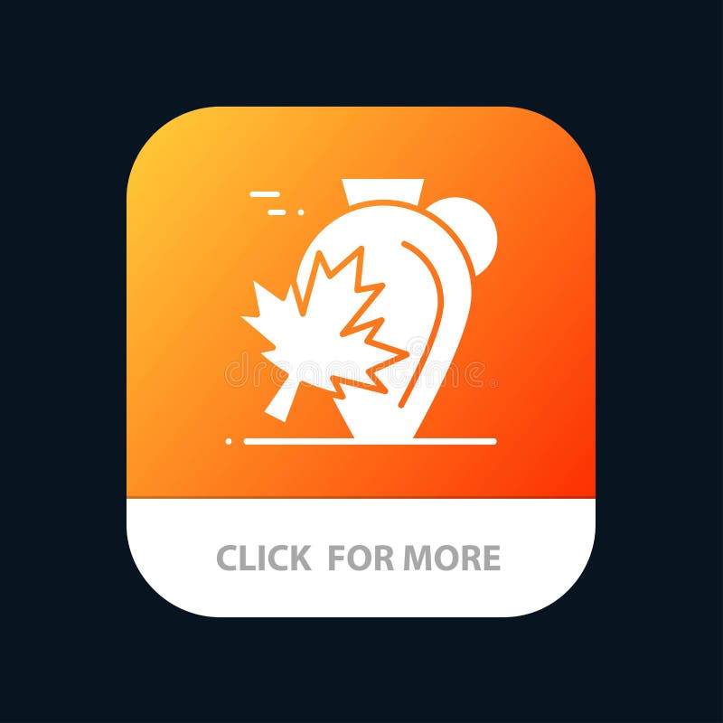 Pot, Autumn, Καναδάς, Leaf, Maple Mobile App Button Έκδοση γλύφου Android και IOS ελεύθερη απεικόνιση δικαιώματος Pot, Autumn, Καναδάς, Leaf, Maple Mobile App Button Έκδοση γλύφου Android και IOS ελεύθερη απεικόνιση δικαιώματος