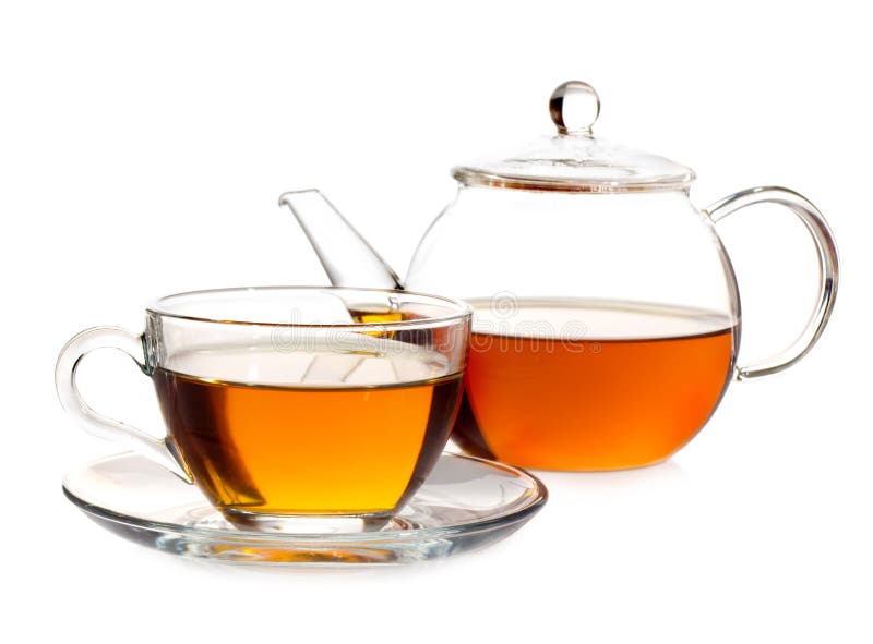 POT del tè con tè e la tazza immagini stock libere da diritti POT del tè con tè e la tazza immagini stock libere da diritti