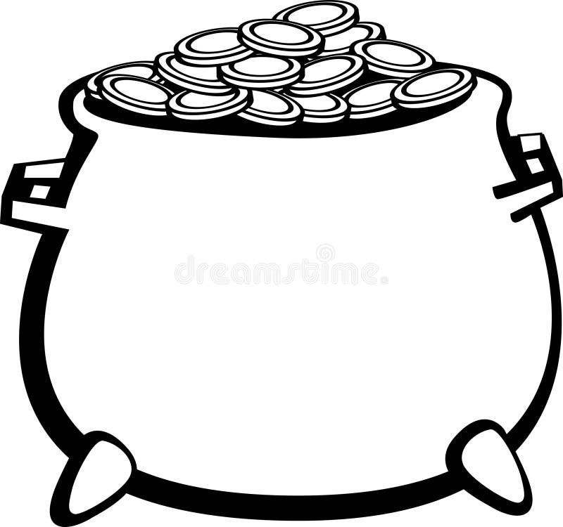 POT di oro royalty illustrazione gratis POT di oro royalty illustrazione gratis
