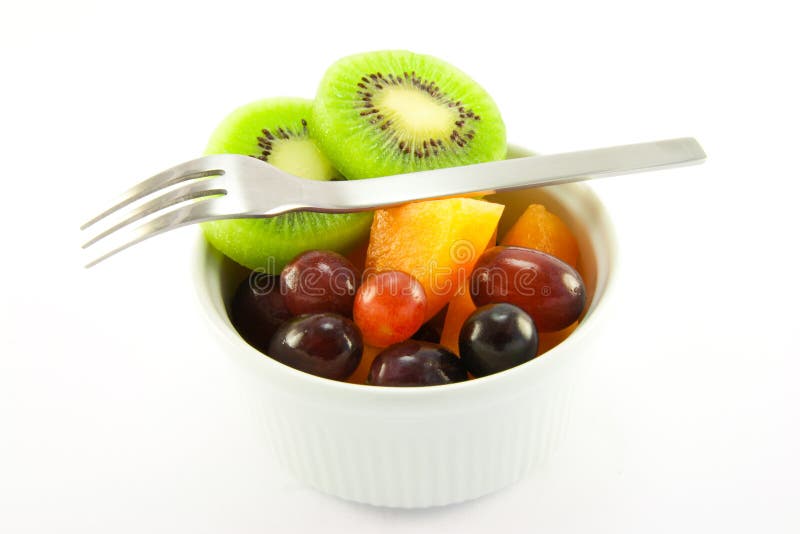 Pot of Fruit with Fork