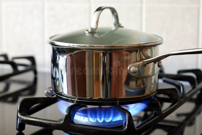 Pot On The Stove Stock Photo, Picture and Royalty Free Image. Image  94838759.