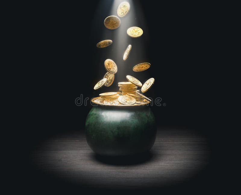 falling coins wallpaper