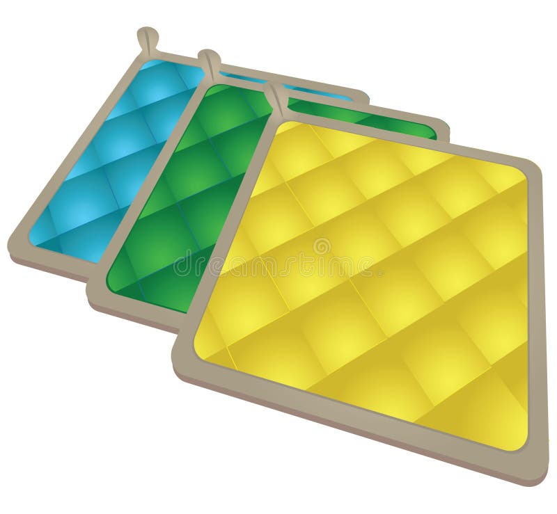 Potholder set stock vector. Illustration of housekeeping 32110306
