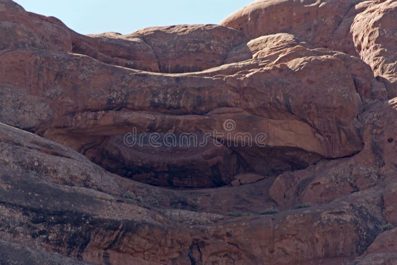 Pot Hole Arch in Arches National Park, Utah Stock Image Image of