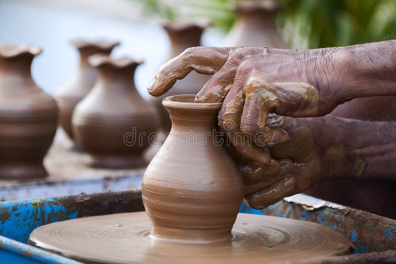 Potters stock image. Image of active, dirty, indoor, soil - 39415245