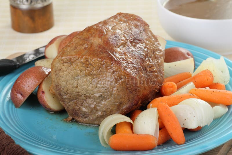 Pot Roast Meal royalty free stock images Pot Roast Meal royalty free stock images
