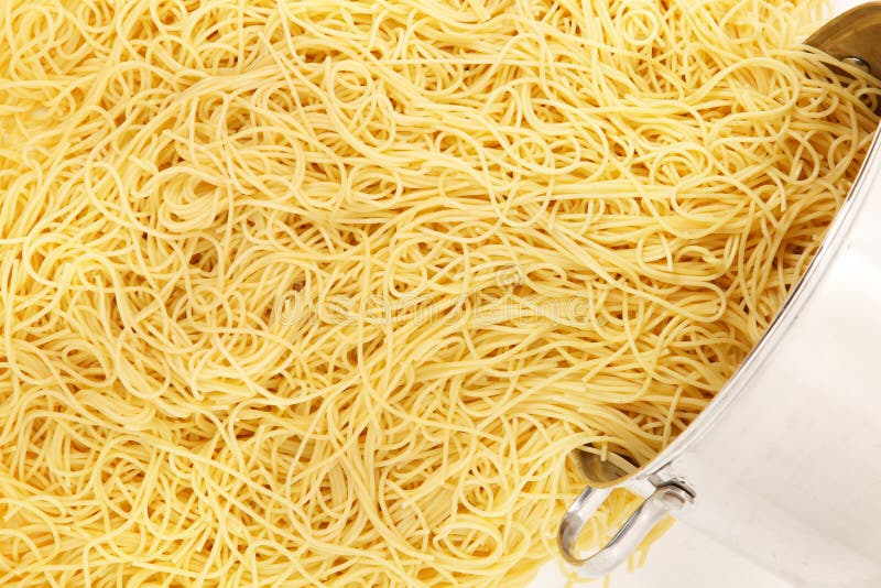 Spaghetti Noodles Close Up stock photo. Image of meal 17566374