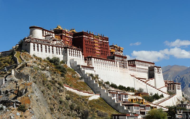 Potala palace in Lhasa, Tibet royalty free stock photos