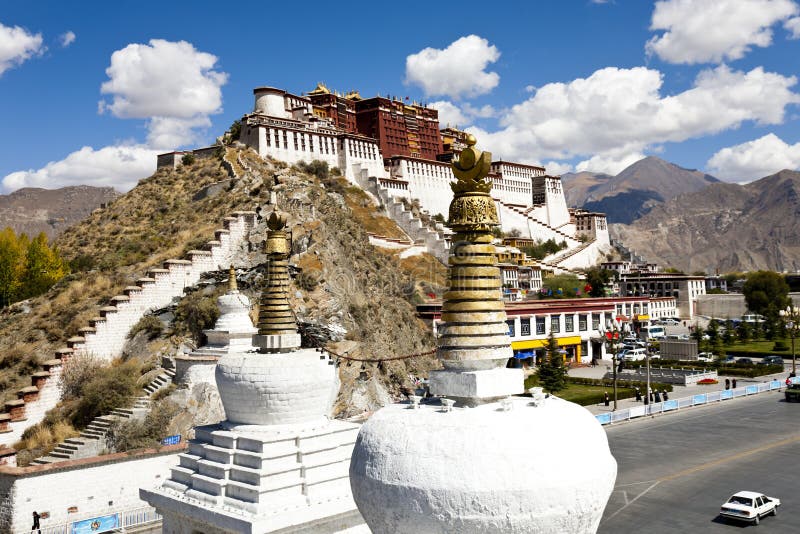 Potala Palace at Lhasa, Tibet royalty free stock photography
