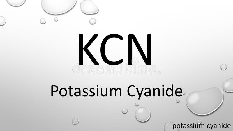 Potassium Cyanide Stock Illustrations – 55 Potassium Cyanide Stock ...