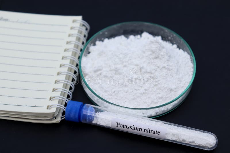 Potassium Nitrate Powder is Used in Laboratory Stock Image Image of