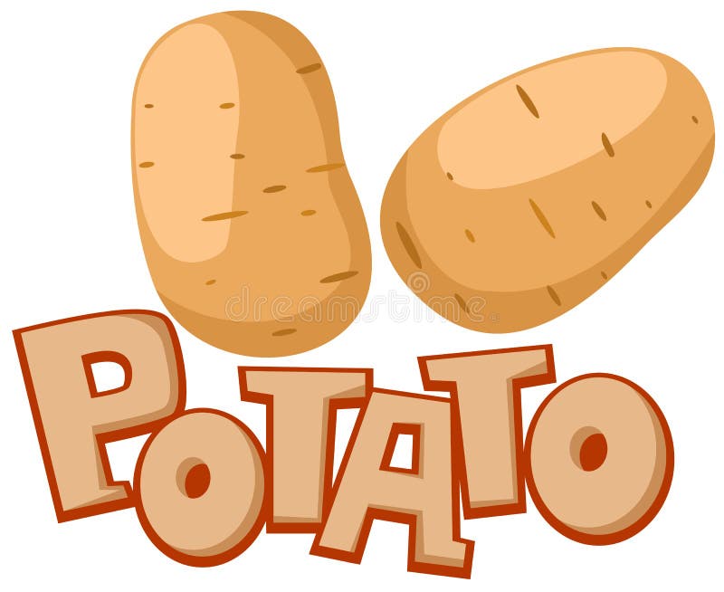 Potatoes cartoon stock illustration. Illustration of clip - 23123045