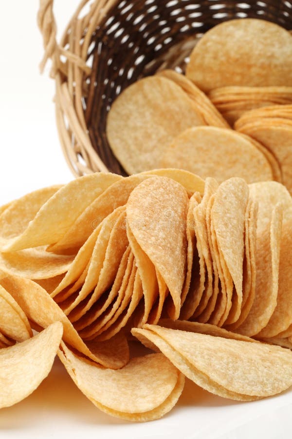 Potato chip stock photo. Image of chip, salt, salty, unhealthy 26493038